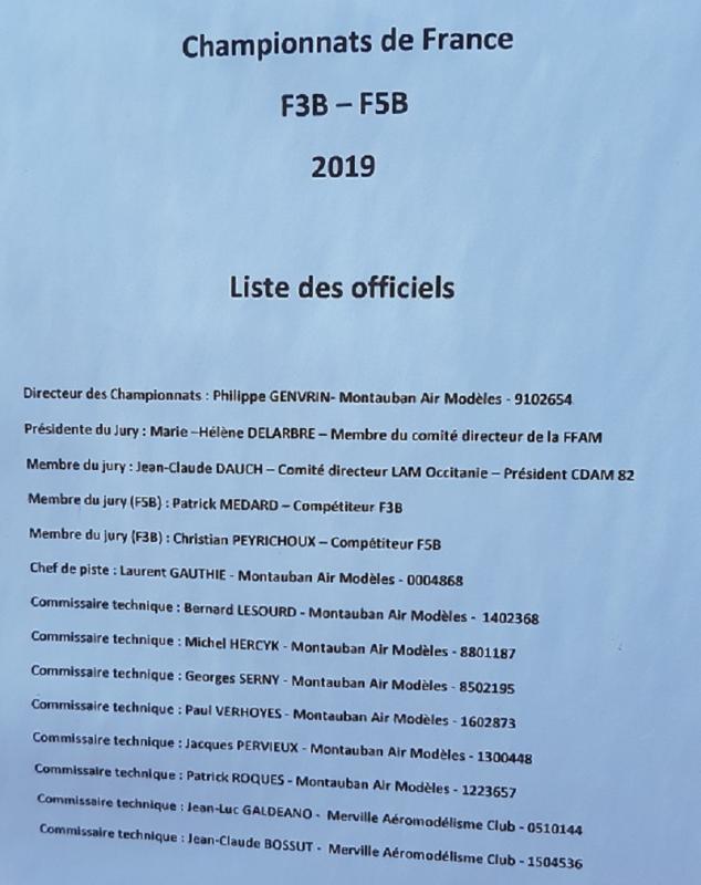 1 liste des officiels